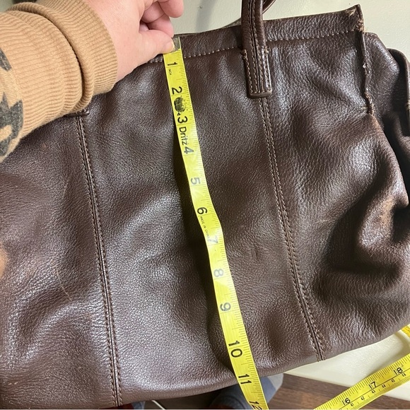 J. Jill brown leather shoulder bag medium size 12.75” x 11” - Picture 12 of 12